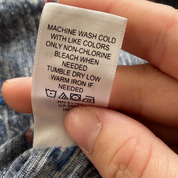 blue floral top with lace hem from MAURICES - Picture 6 of 6